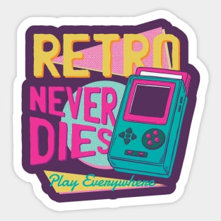 Retro never dies Sticker